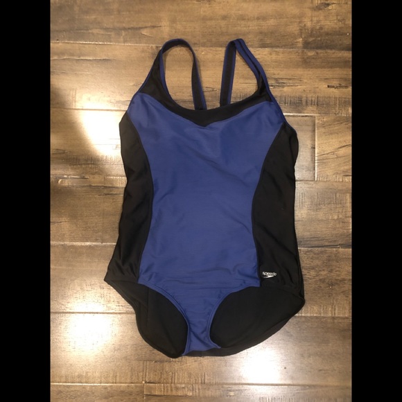 GUC Speedo color block one piece swimsuit - Picture 2 of 12